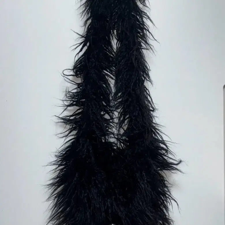 [BUNJANG] Sculptor Fur Bag - Black / 스컬프터 퍼 가방 / 털 가방 블랙