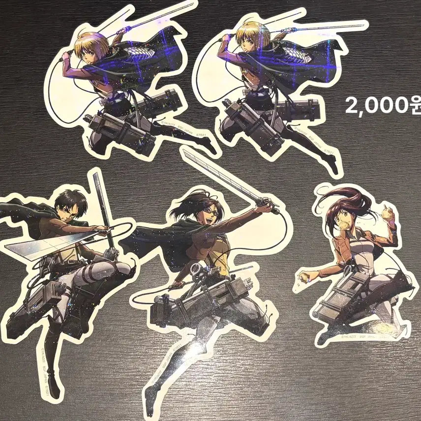 [BUNJANG] Attack on Titan Sticker / 진격의 거인 제일복권 스티커 낱장(선택가능)