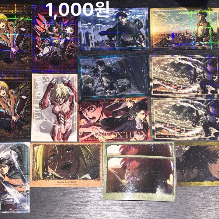 [BUNJANG] Attack on Titan Sticker / 진격의 거인 제일복권 스티커 낱장(선택가능)