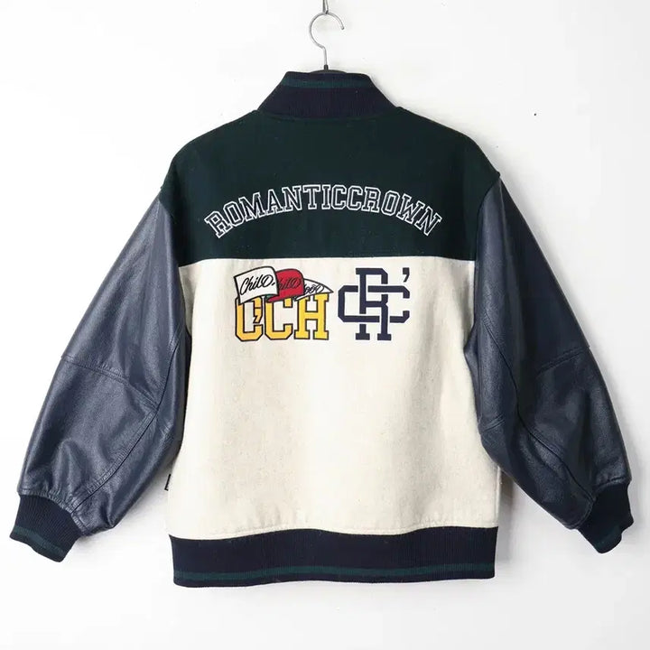 [BUNJANG] Romantic Crown Child Hood Varsity Jacket / 95/로맨틱크라운 차일드 후드 바시티 자켓