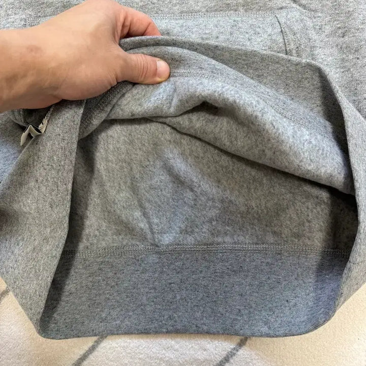 [BUNJANG] Polo Varsity Logo Embroidered Fleece Hoodie / (새제품/M) 폴로 로고 자수 프리스 후드 (기모제품)