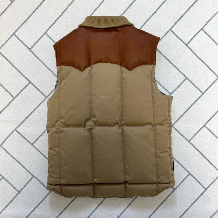 [BUNJANG] Polo Ralph Lauren Country Leather Yoke Down Vest / (A급/S) 폴로 컨트리 라인 레더요크 다운베스트