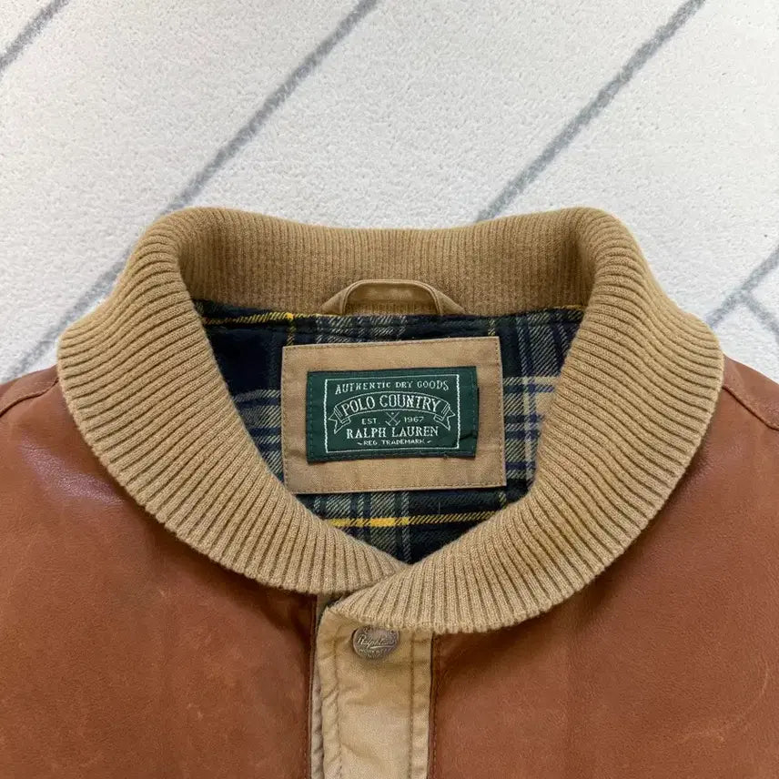 [BUNJANG] Polo Ralph Lauren Country Leather Yoke Down Vest / (A급/S) 폴로 컨트리 라인 레더요크 다운베스트