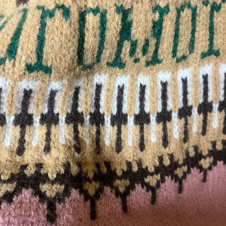 [BUNJANG] Nordic Pattern Half-Zip Knit / 노르틱패턴 니트