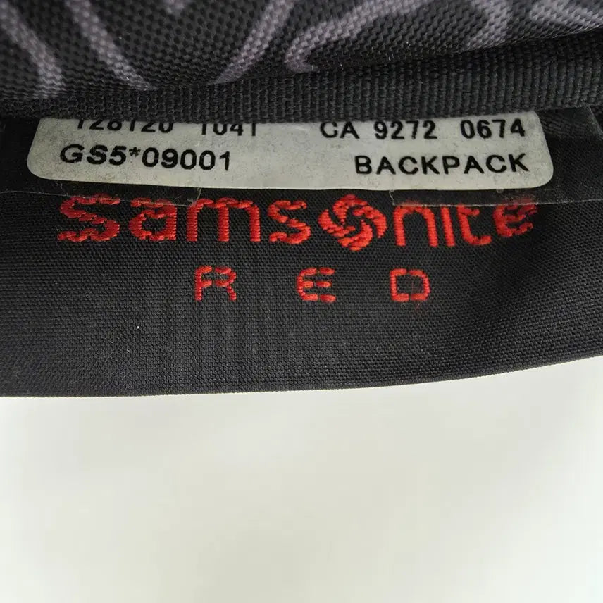 [BUNJANG] Samsonite Red Timothy Goodman Laptop Backpack / 쌤쏘나이트 레드 티모시굿맨 콜라보 랩탑 수납 백팩