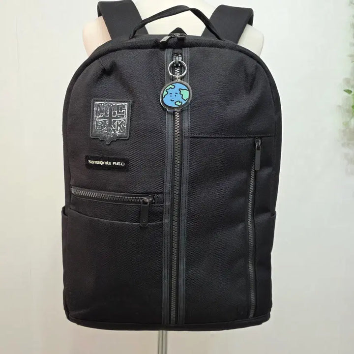 [BUNJANG] Samsonite Red Timothy Goodman Laptop Backpack / 쌤쏘나이트 레드 티모시굿맨 콜라보 랩탑 수납 백팩
