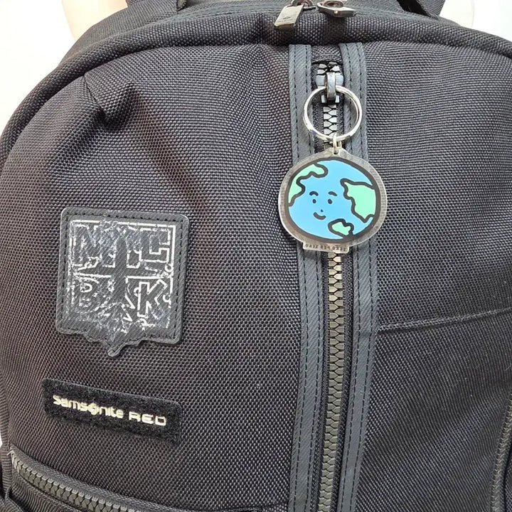 [BUNJANG] Samsonite Red Timothy Goodman Laptop Backpack / 쌤쏘나이트 레드 티모시굿맨 콜라보 랩탑 수납 백팩