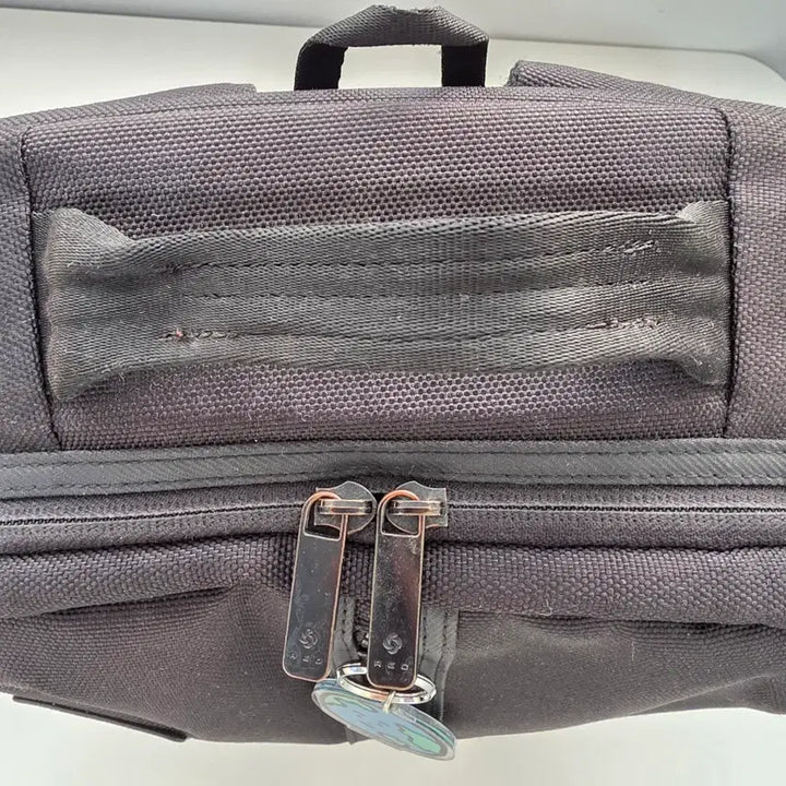 [BUNJANG] Samsonite Red Timothy Goodman Laptop Backpack / 쌤쏘나이트 레드 티모시굿맨 콜라보 랩탑 수납 백팩