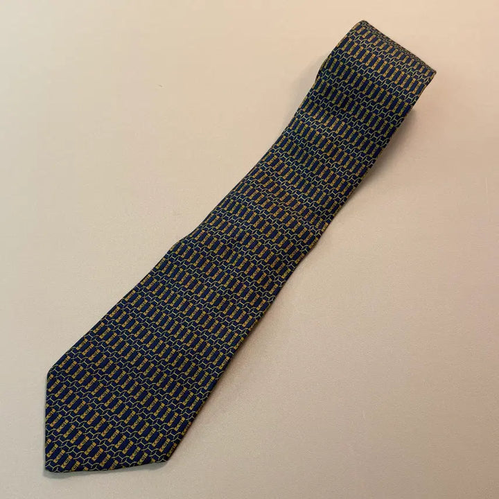 [BUNJANG] Hermes Vintage Retro Silk Necktie / 에르메스 Hermes 빈티지 레트로 실크 넥타이