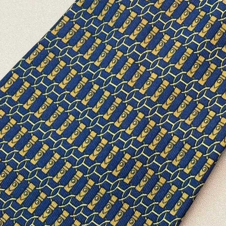 [BUNJANG] Hermes Vintage Retro Silk Necktie / 에르메스 Hermes 빈티지 레트로 실크 넥타이