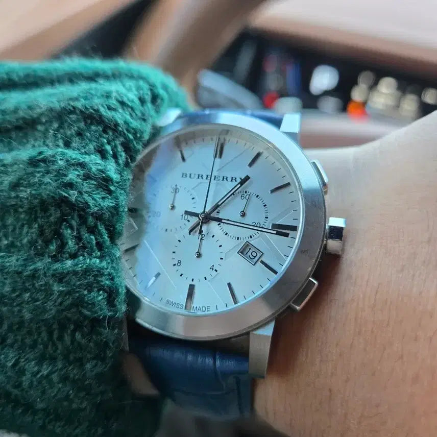 [BUNJANG] Burberry Chronograph Men's Watch / 스위스 버버리 크로노그래프 남자 시계.