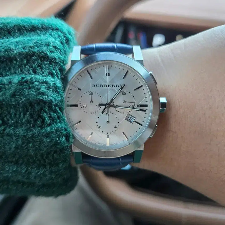 [BUNJANG] Burberry Chronograph Men's Watch / 스위스 버버리 크로노그래프 남자 시계.