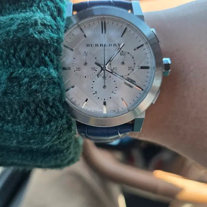 [BUNJANG] Burberry Chronograph Men's Watch / 스위스 버버리 크로노그래프 남자 시계.