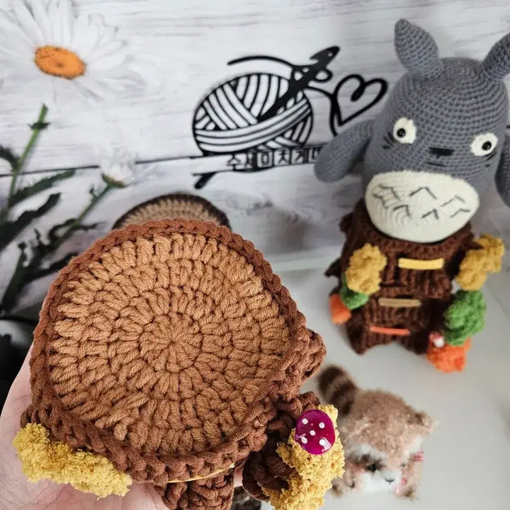 [BUNJANG] Handmade Knitted Tree Stump Decor / 뜨개 나무 그루터기 핸드메이드 인테리어소품