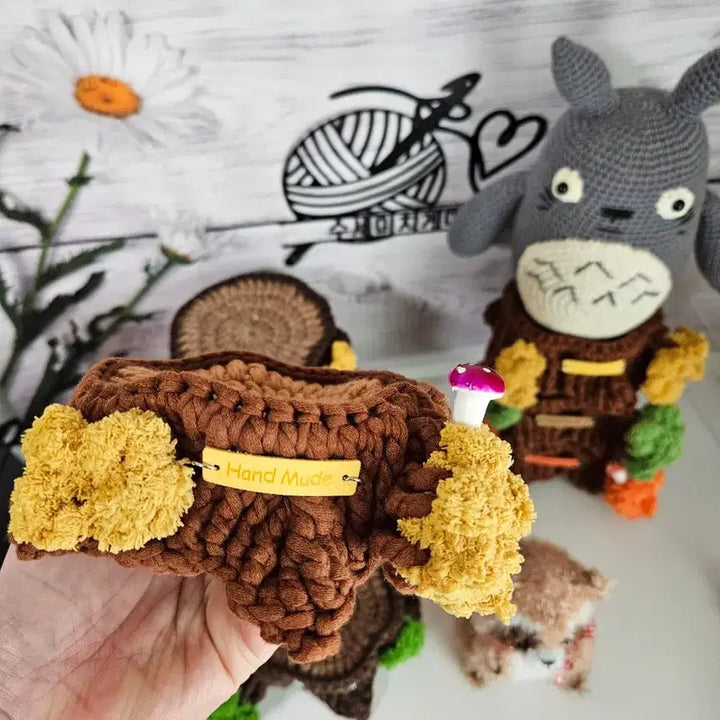 [BUNJANG] Handmade Knitted Tree Stump Decor / 뜨개 나무 그루터기 핸드메이드 인테리어소품