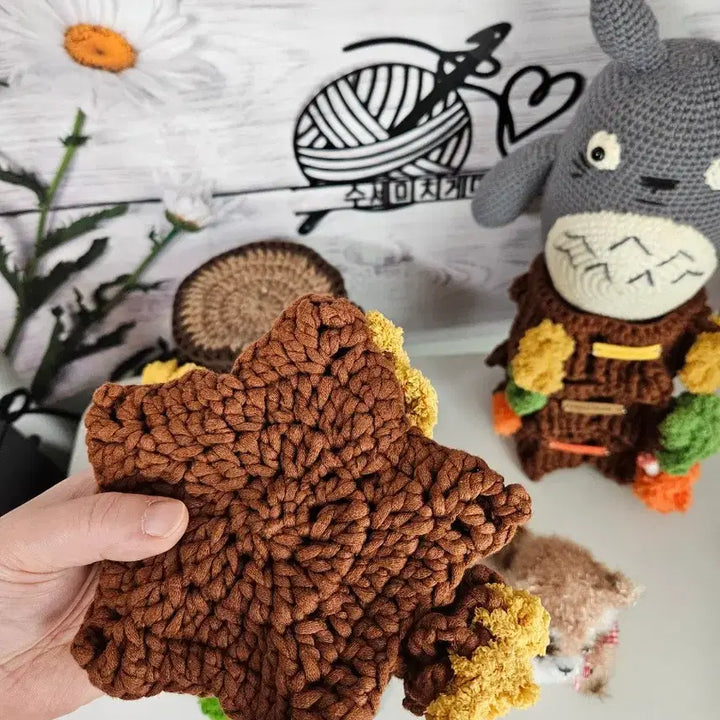 [BUNJANG] Handmade Knitted Tree Stump Decor / 뜨개 나무 그루터기 핸드메이드 인테리어소품