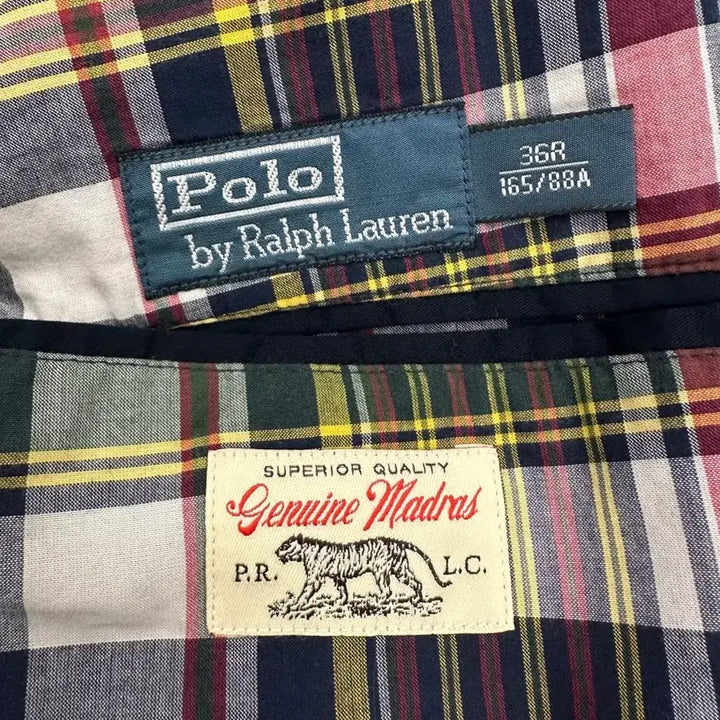 [BUNJANG] Polo Ralph Lauren Madras Vest Jacket / 폴로 랄프로렌 마드라스 베스트 자켓(95-100)
