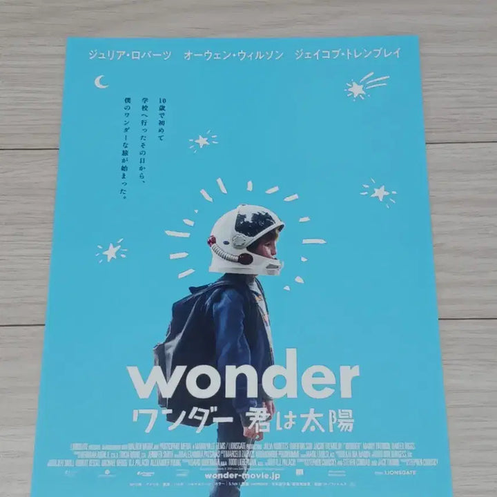 [BUNJANG] Wonder (Japanese Edition) Movie Flyer / (일본판)줄리아로버츠 오웬윌슨 제이콥트렘블레이 원더 전단지