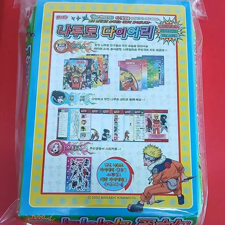 [BUNJANG] Naruto 2002 Six-Ring Binder Diary / (고전문구) 풀박 2002년 나루토 6공다이어리