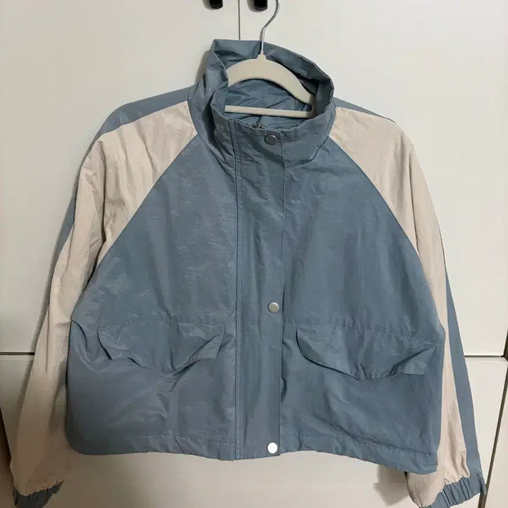 [BUNJANG] Color Block Anorak Windbreaker Jacket / 배색 아노락 바람막이 점퍼 프리