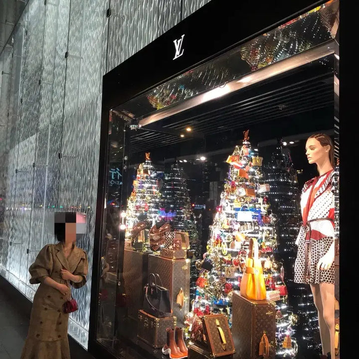 [BUNJANG] Check Pattern Long Coat Dress / 체크 패턴 롱 코트 원피스