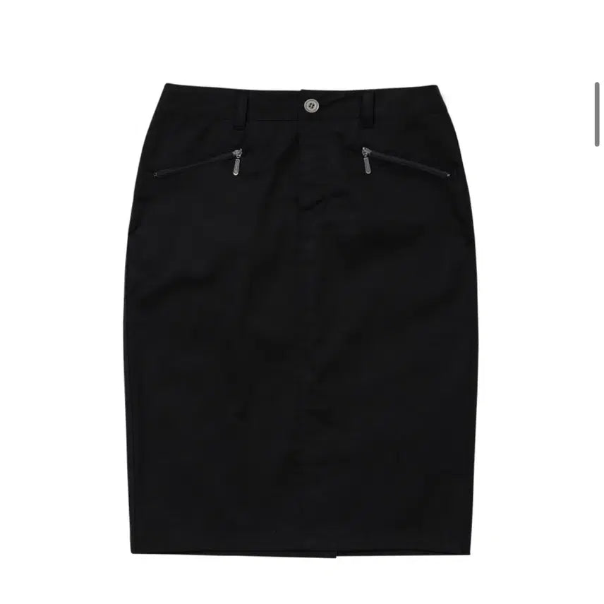[SOLD OUT] 웰빙익스프레스 Back Pocket Midi Skirt Black m