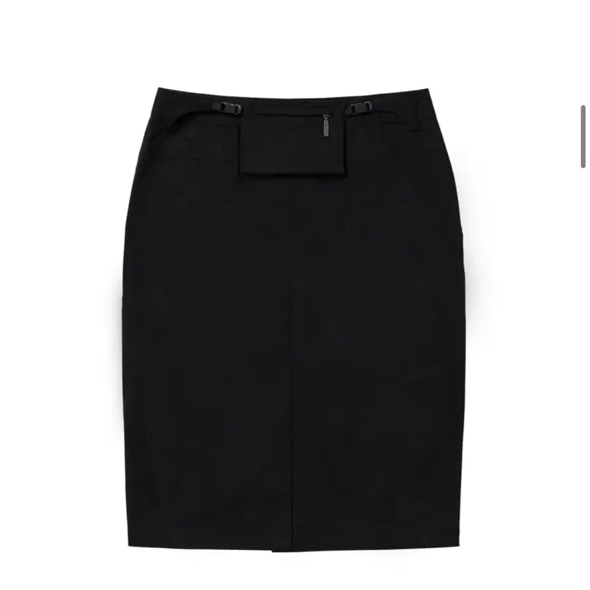 [SOLD OUT] 웰빙익스프레스 Back Pocket Midi Skirt Black m