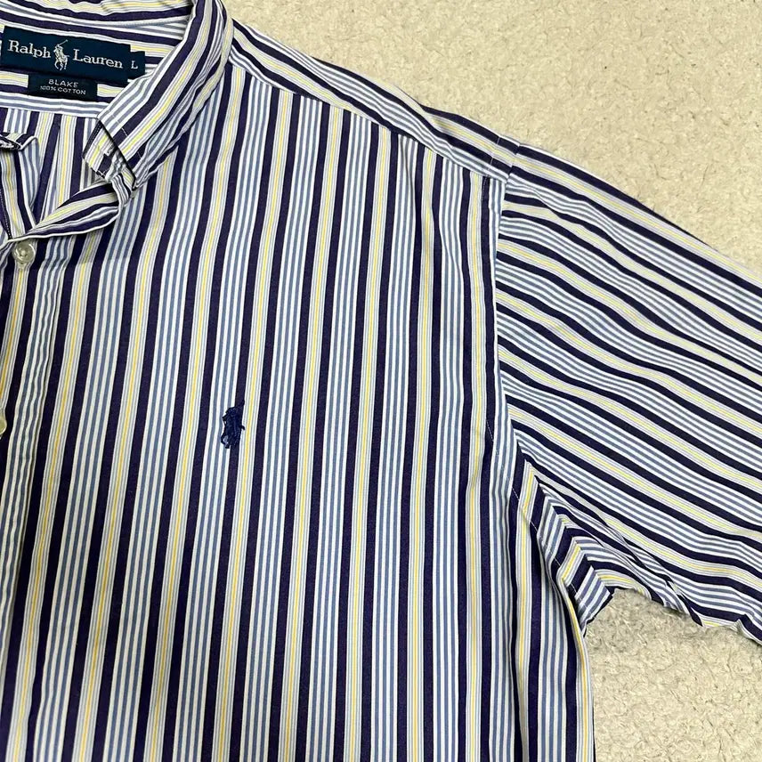 [SOLD OUT] 폴로 랄프로렌 스트라이프 반팔 셔츠 L