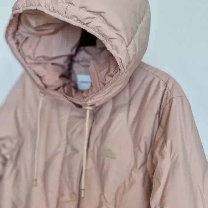 [BUNJANG] Lacoste (Female 95) Quilted Goose Down Long Padded Jacket / 라코스테(여95) 인디핑크 퀼팅 구스다운롱 패딩
