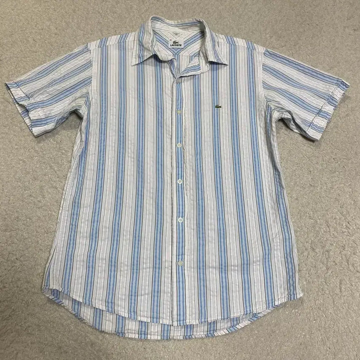 [BUNJANG] Lacoste Striped Short Sleeve Shirt / 라코스테 스트라이프 반팔 셔츠 95
