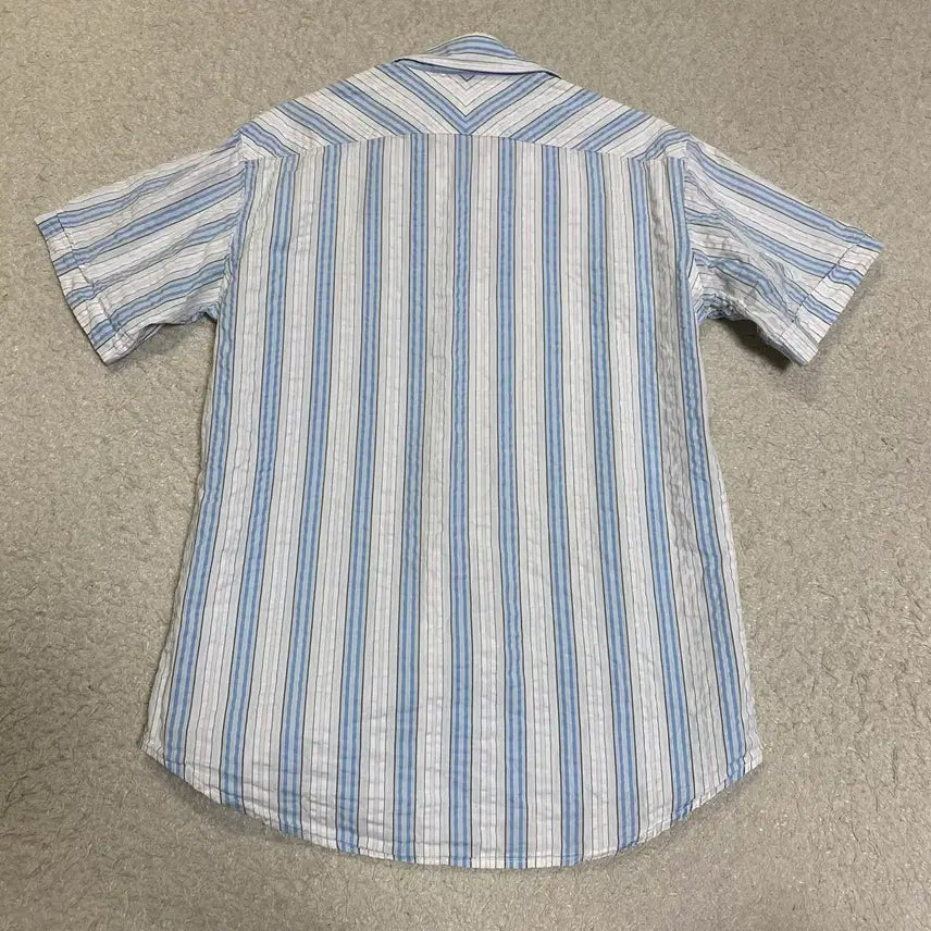 [BUNJANG] Lacoste Striped Short Sleeve Shirt / 라코스테 스트라이프 반팔 셔츠 95