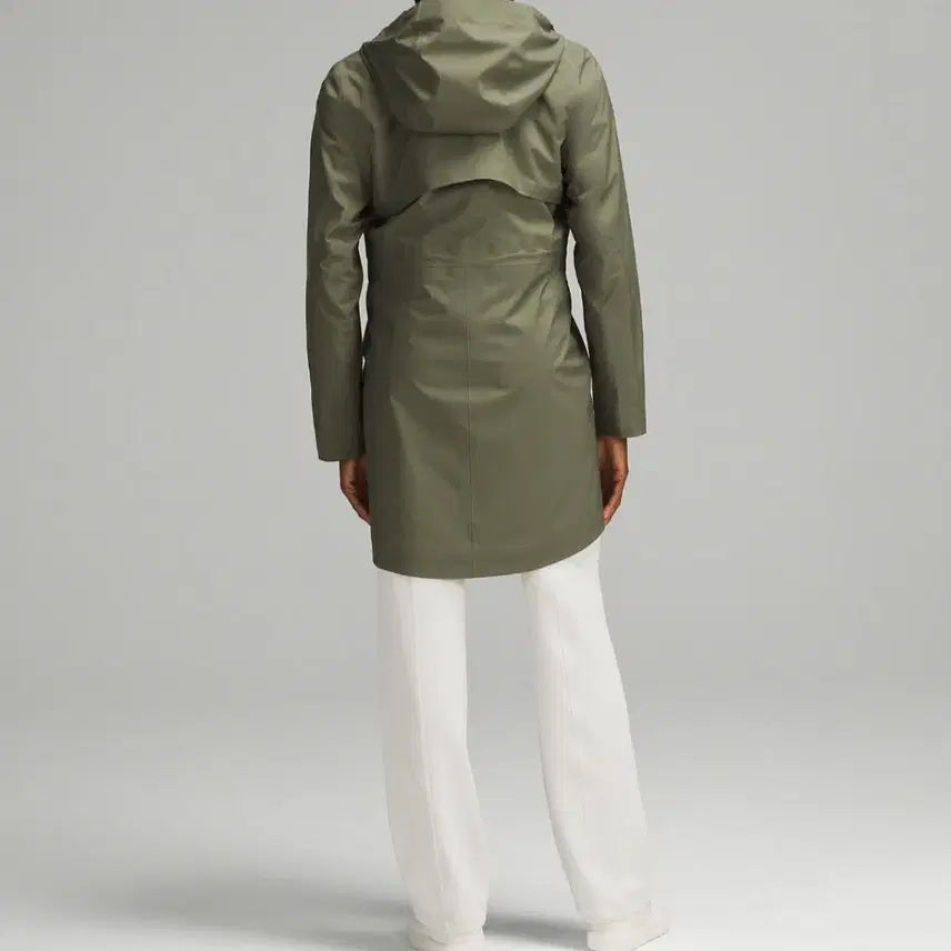 [BUNJANG] Lululemon Rebel Rain Jacket/Coat (Olive, US Size 4) / 룰루레몬 리벨 레인자켓/코트