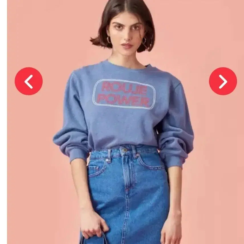 [BUNJANG] Rouje Paris French-Inspired Sweatshirt / 55 프랑스 디자이너 여유핏 Rouje Paris 프렌치 감성 스웻셔츠