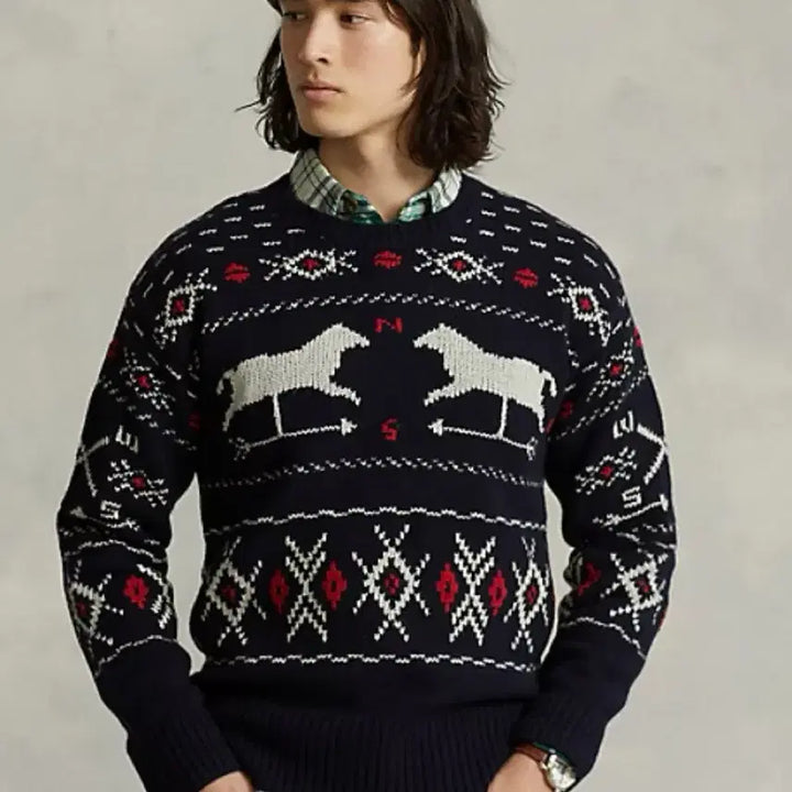 [BUNJANG] Polo Ralph Lauren Weathervane Wool Silk Sweater / 폴로 랄프 로렌 웨더베인 울 실크 스웨터