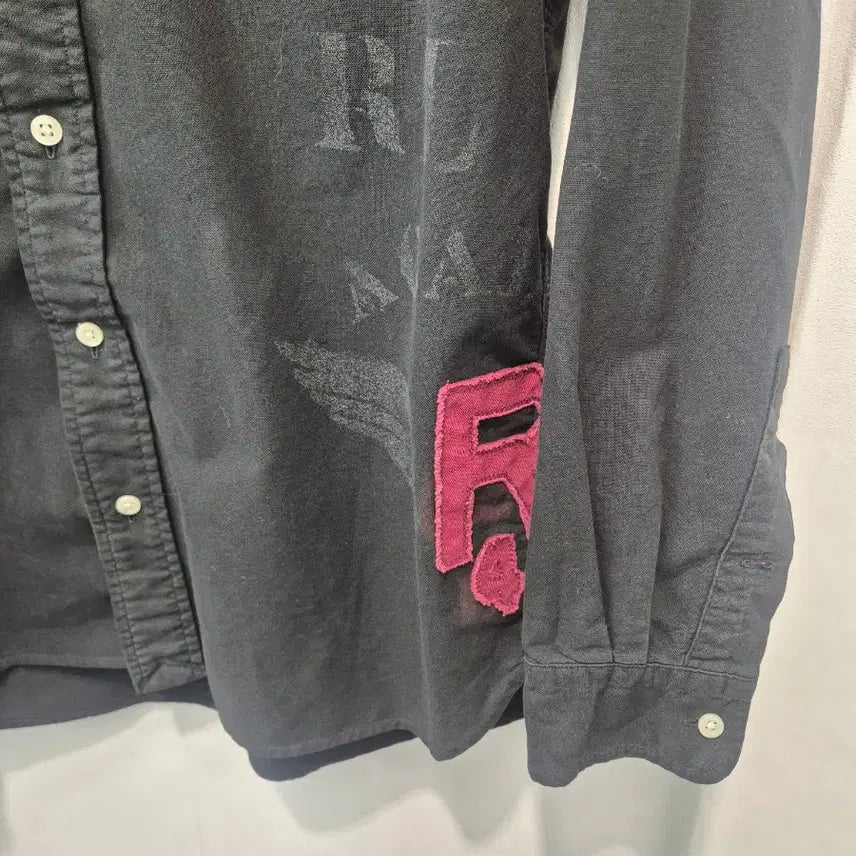 [BUNJANG] Ralph Lauren Men's Black Shirt M / 랄프로렌 남성 블랙 셔츠 M