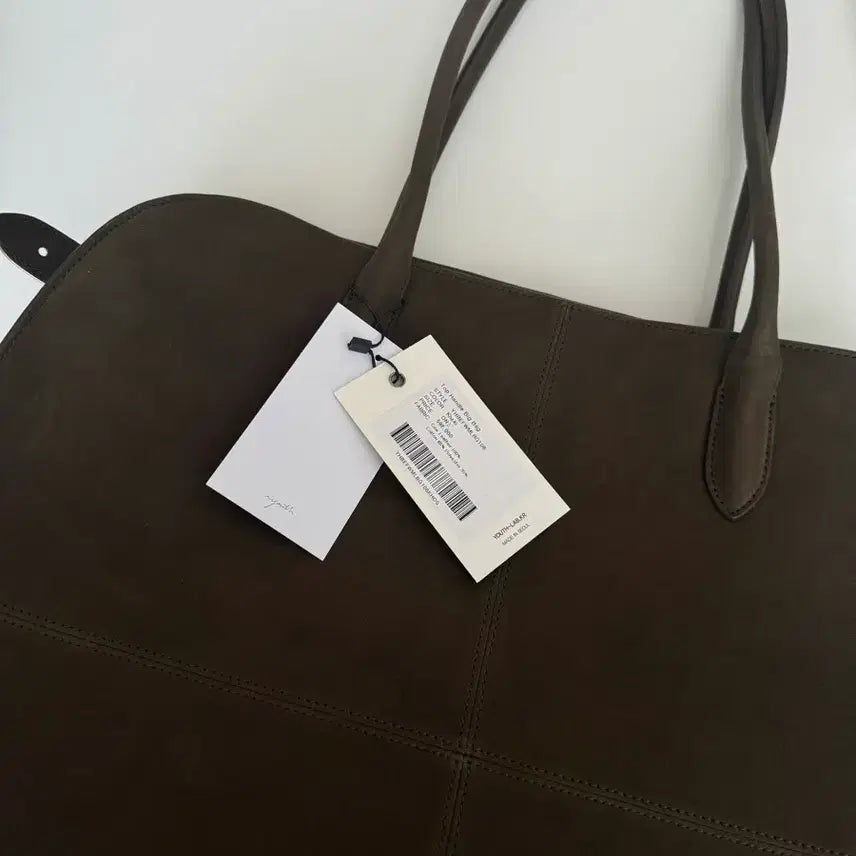 [SOLD OUT] 유스 탑 핸들 빅백 카키 색상
