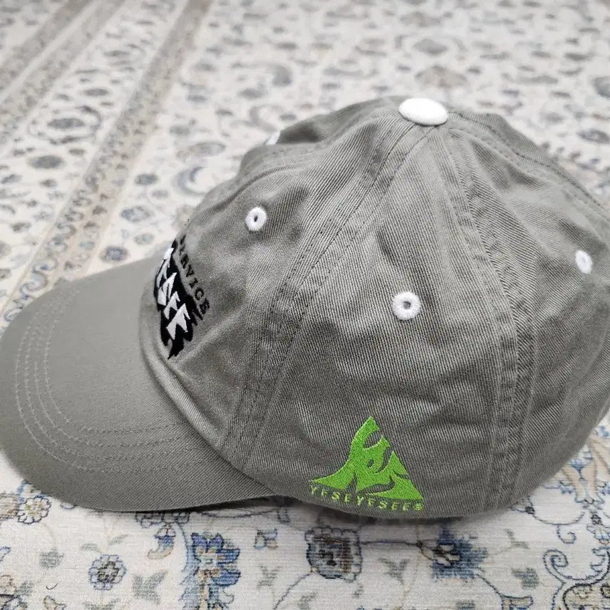 [BUNJANG] YESEYESEE Grey Logo Ball Cap / YESEYESEE 예스아이씨 그레이 로고 볼캡