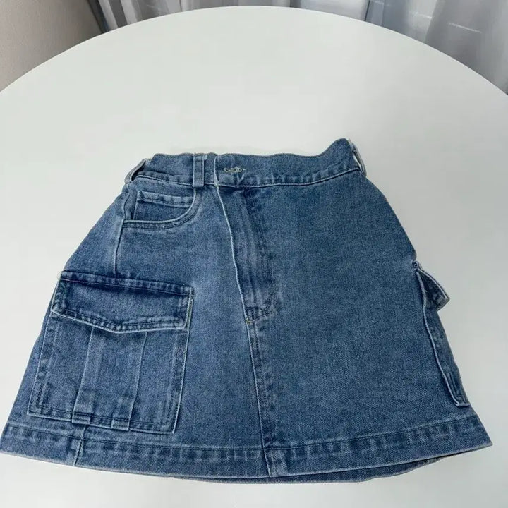 [BUNJANG] Avely Denim Mini Skirt / 에이블리 광주변 청 데님 미니스커트