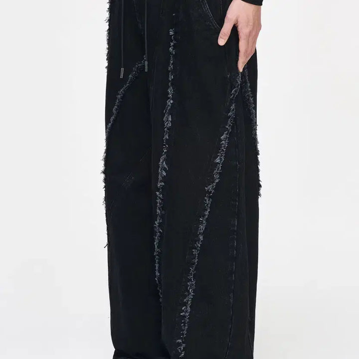 [BUNJANG] Songzio x Elliot Emil Collaboration Denim Pants Wide Fit / [82] 송지오 엘리엇에밀 콜라보 데님 팬츠 물리네 진