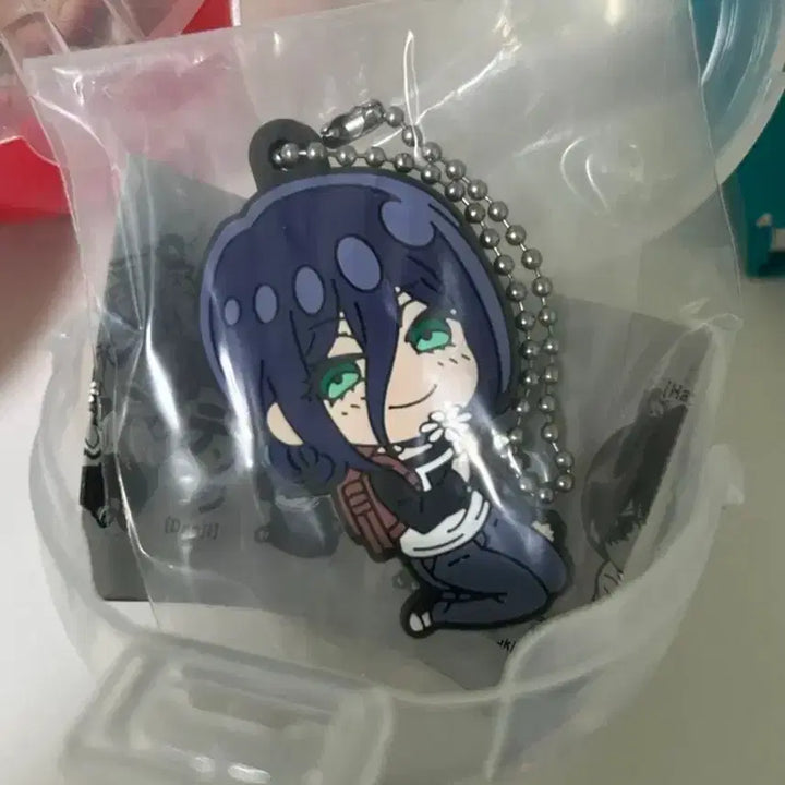[BUNJANG] Chainsaw Man - The Flame Hashira - Makima Rubber Keychain + 3 Cards / 체인소맨 레제 러버 키링 + 카드 3장