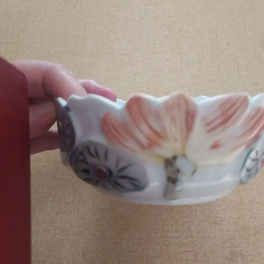 [SOLD OUT] 은전 우일요   김익영 청화 연꽃 도자기 공기 미사용