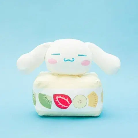 [BUNJANG] Sanrio Cinnamoroll Fruit Box Collaboration Plush Doll / 희귀레어)산리오 시나모롤 인형 다이칸야마 후르츠 박스 콜라보
