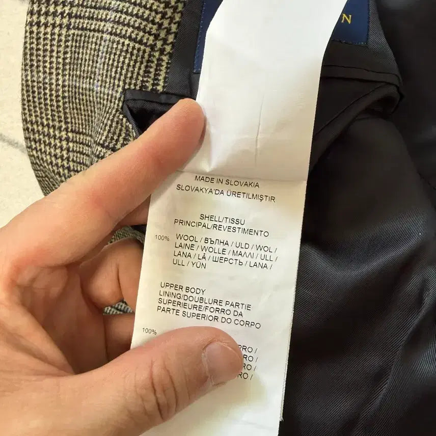 [BUNJANG] Polo Glen Check Wool Blazer / (A급/40R) 폴로 글랜체크 울 블레이저