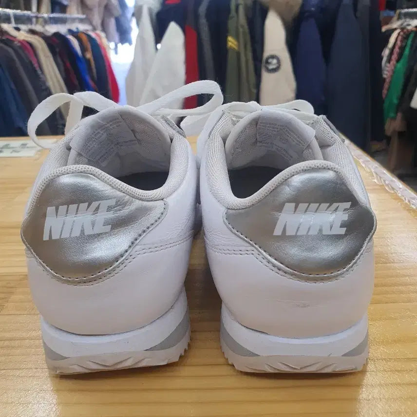 [BUNJANG] Nike Cortez Basic Jewel 'Metallic Silver' Sneakers / 나이키 코르테즈 베이직 쥬얼 '실버' (240/상태양호)