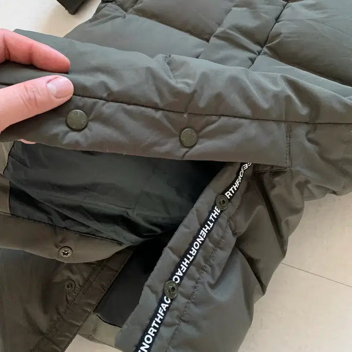 [BUNJANG] The North Face Long Down Padded Jacket Khaki S / 노스페이스 롱패딩 카키 S(90)