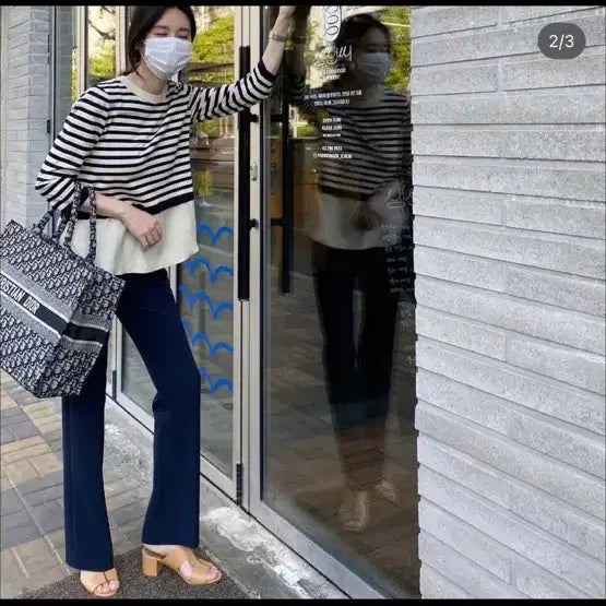 [BUNJANG] COS Striped Knit S Size / COS 스트라이프 니트 S사이즈