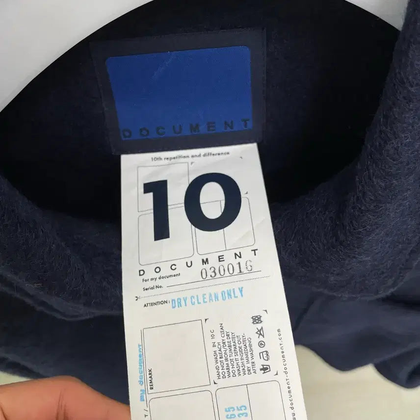 [BUNJANG] Document Navy Wool Overshirt (S) / 도큐먼트 울셔츠 navy S (오버핏)