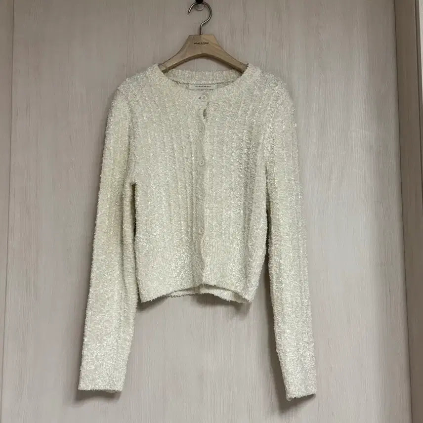 [BUNJANG] Ivory Tweed Cardigan / 아이보리 트위드 가디건