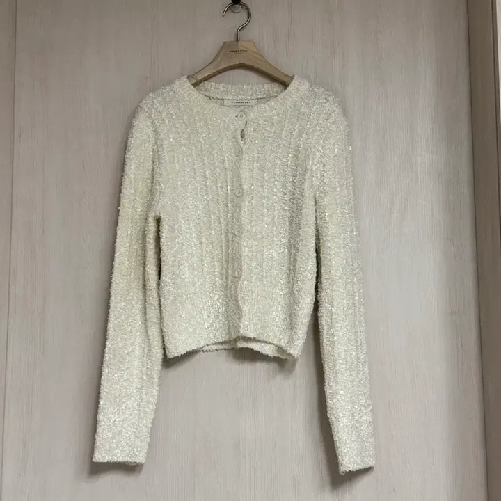 [BUNJANG] Ivory Tweed Cardigan / 아이보리 트위드 가디건