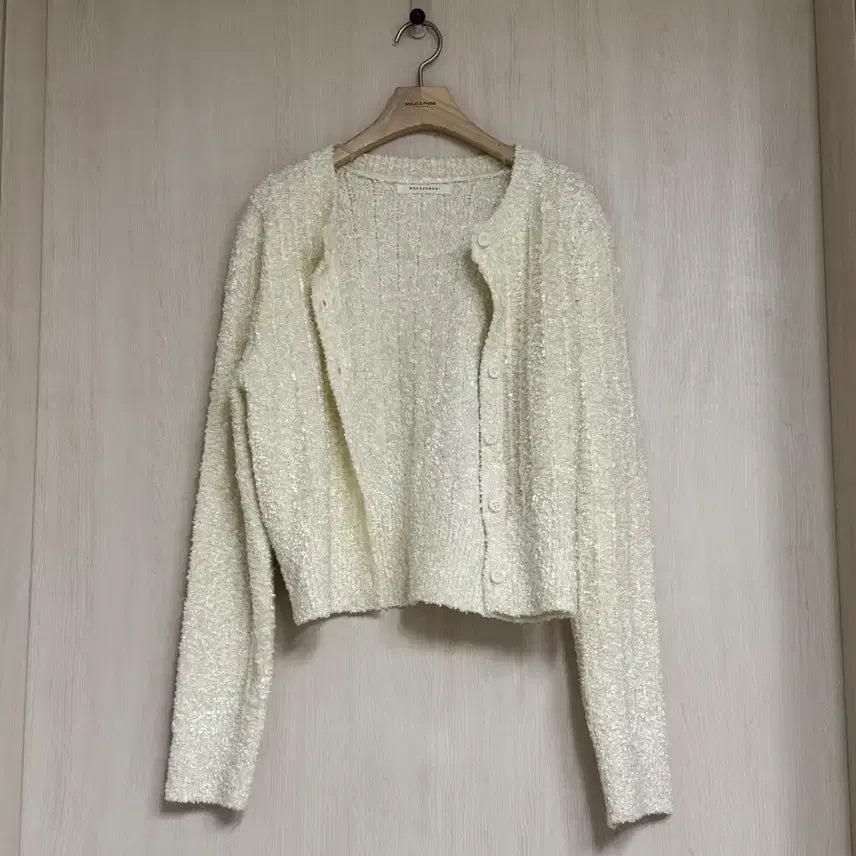 [BUNJANG] Ivory Tweed Cardigan / 아이보리 트위드 가디건